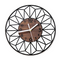 Horloge murale industrielle noire