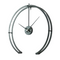 Grande horloge murale noire