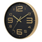 Horloge murale noire moderne