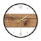 Horloge murale bois et métal