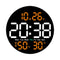 Horloge murale numérique noire