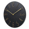 Horloge murale design noir