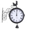 Horloge murale vintage métal noir