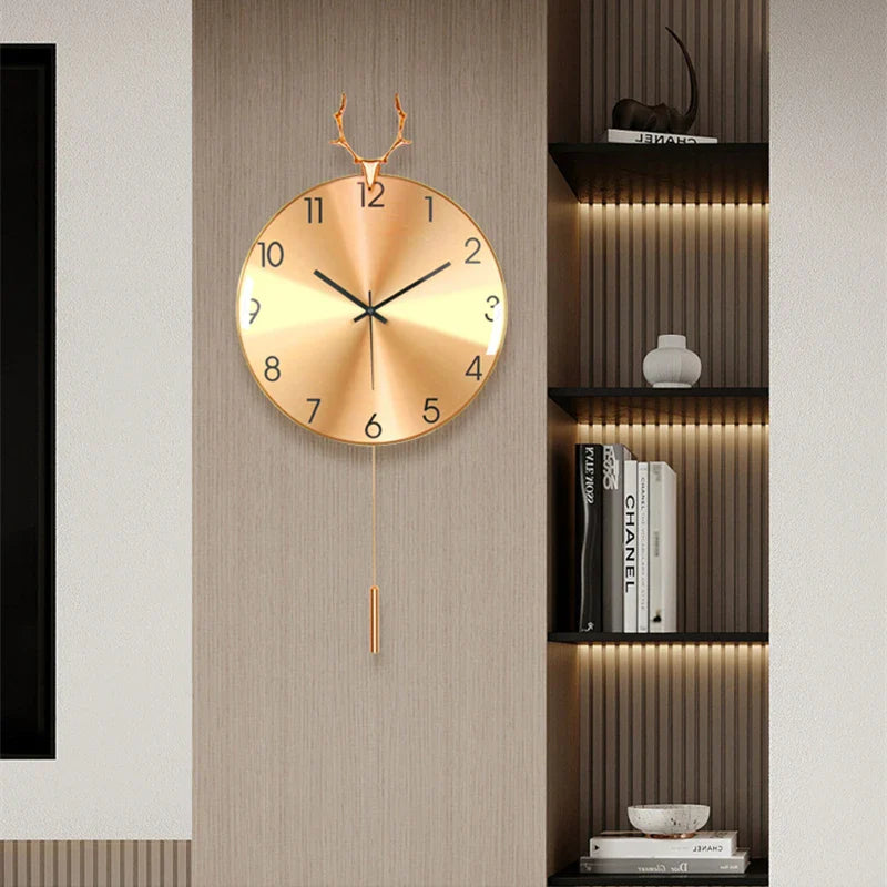 Horloge Murale Dorée