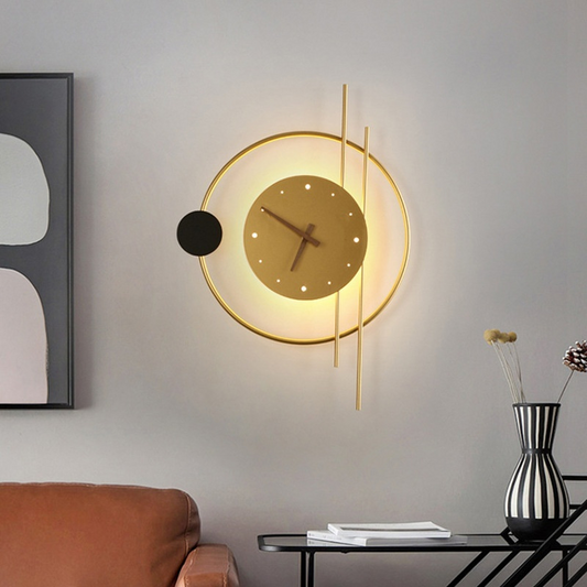 Horloge murale design lumineuse