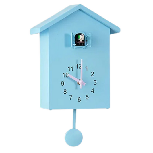 Horloge coucou bleu