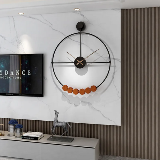 Grande horloge murale fer