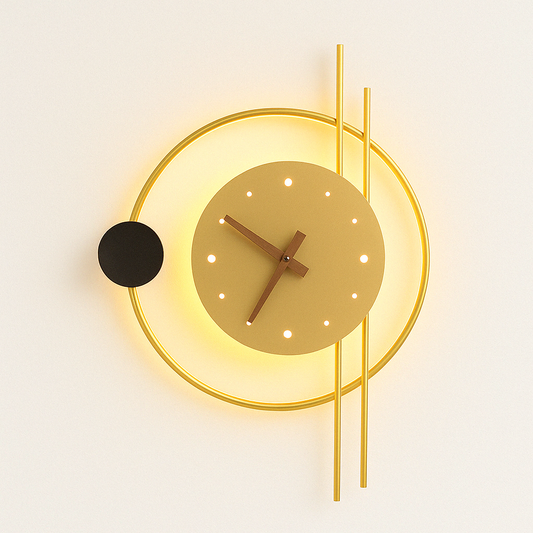 Horloge murale design lumineuse