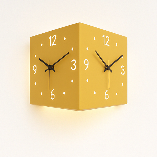 Horloge murale scandinave lumineuse