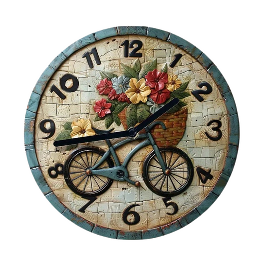 Horloge murale fleur