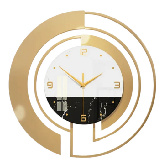 Horloge murale or
