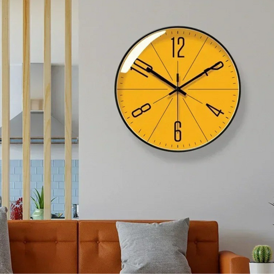 Horloge murale orange