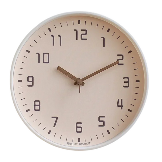 Horloge murale beige