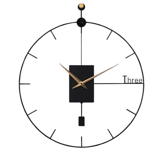 Horloge murale design industriel