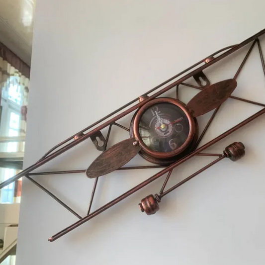 Horloge murale originale avion