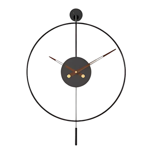 Grande horloge murale moderne noire
