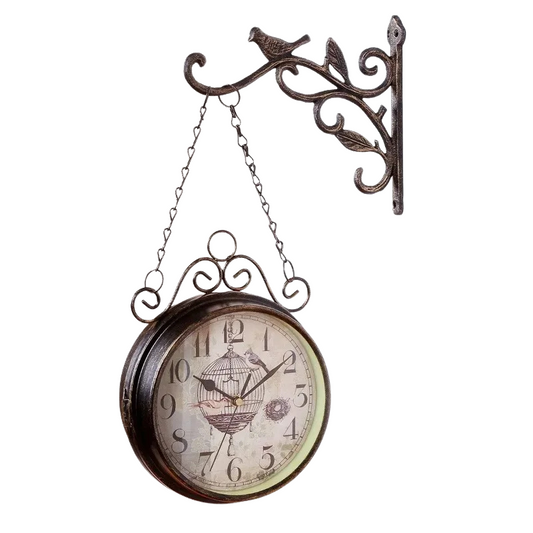 Horloge murale vintage métal