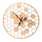Horloge murale bois nid d'abeille