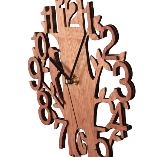 Horloge murale bois design