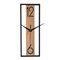 Horloge murale bois métal