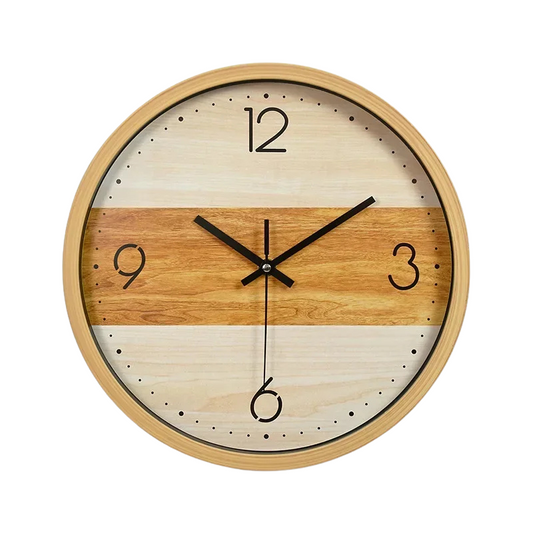 Horloge murale bois moderne