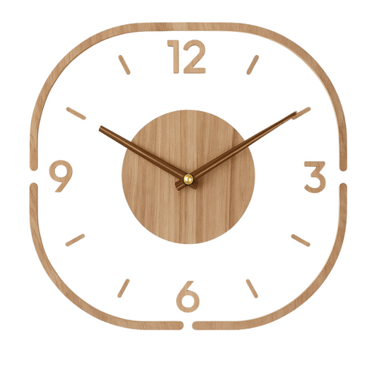 Grande horloge murale bois