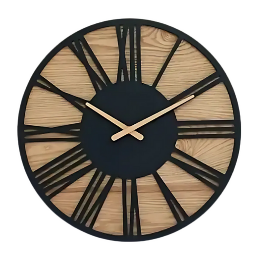 Horloge murale bois clair 40 cm