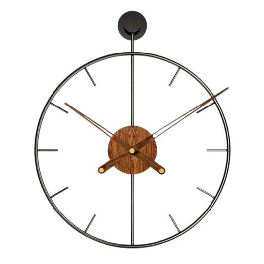 Horloge murale moderne noire
