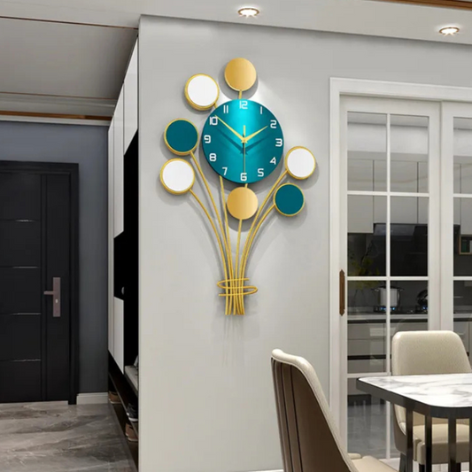 Horloge murale moderne couleur