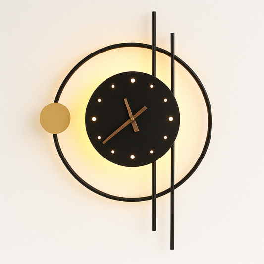 Horloge murale lumineuse design