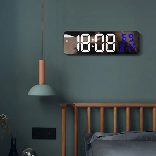 Horloge murale lumineuse LED