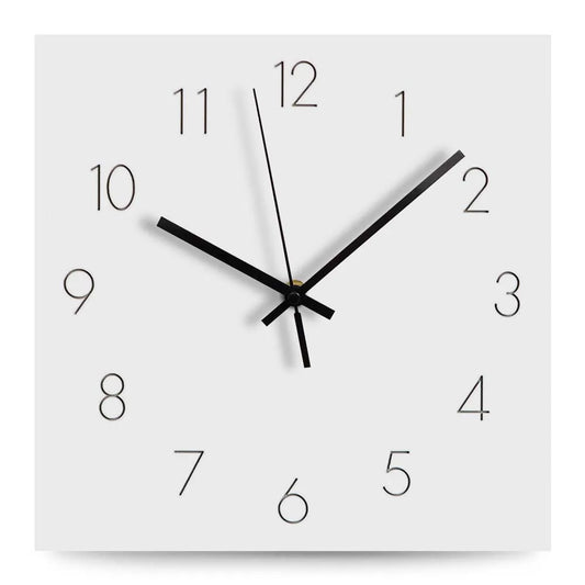Horloge murale design blanche