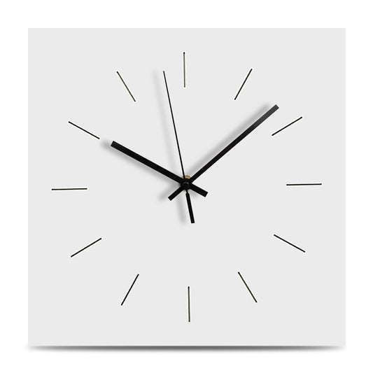 Horloge murale blanche carrée