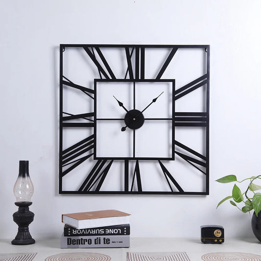 Grosse horloge murale industrielle 60 cm