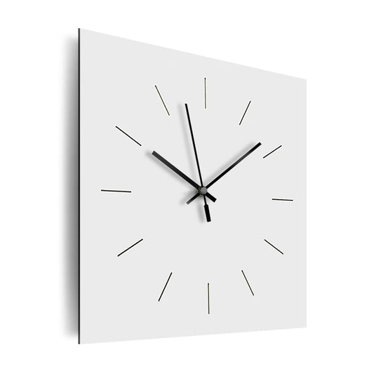 Horloge murale blanche carrée