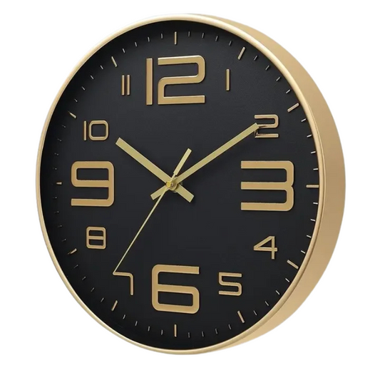 Horloge murale noire moderne