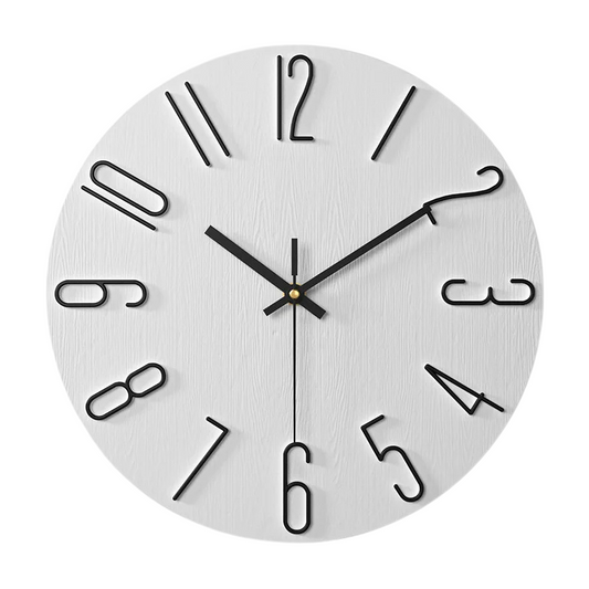 Horloge murale blanche moderne