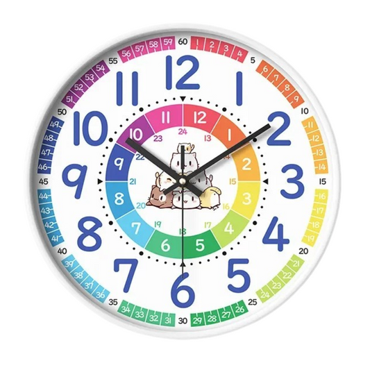 Horloge murale apprentissage silencieux