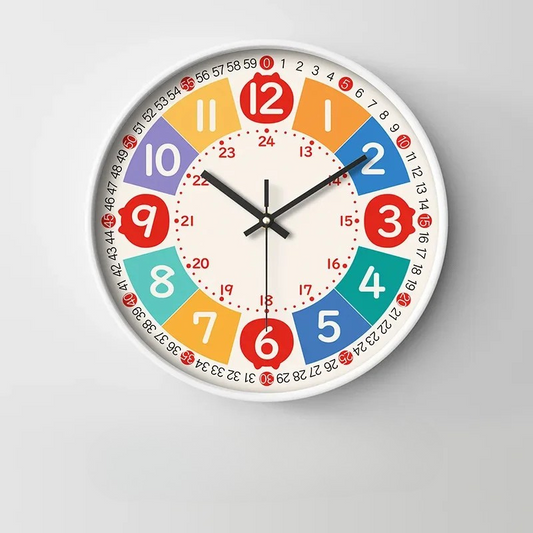 Horloge murale apprentissage silencieuse