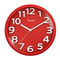 Horloge murale rouge silencieuse