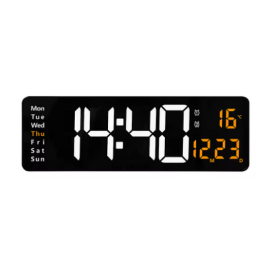 Horloge murale numérique jour semaine