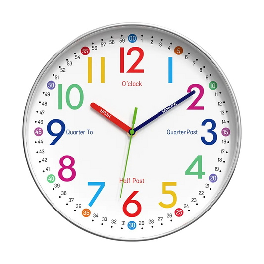 Horloge murale enfant apprentissage