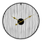 Horloge murale design 60 cm noire