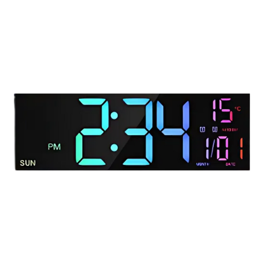 Horloge numérique murale avec date