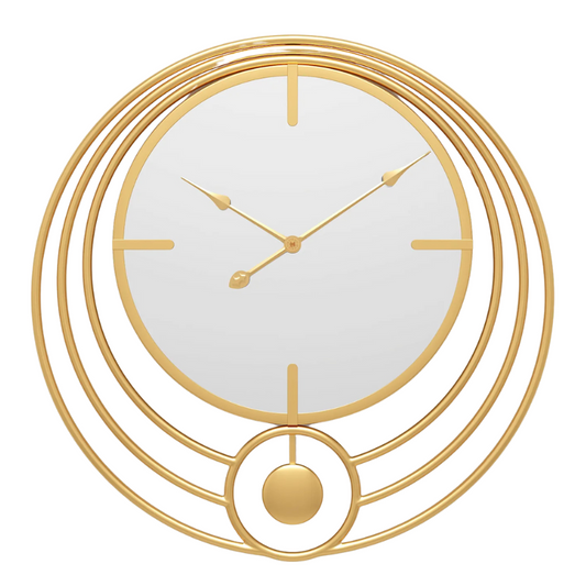 Horloge murale design miroir
