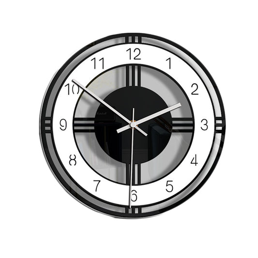 Horloge murale design noire et blanche