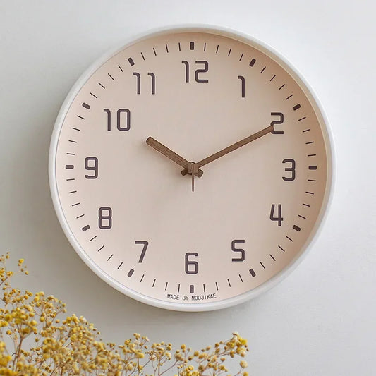 Horloge murale beige