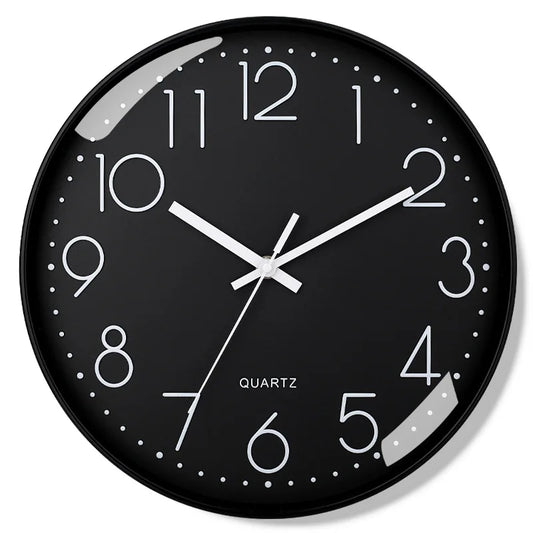 Horloge murale noire