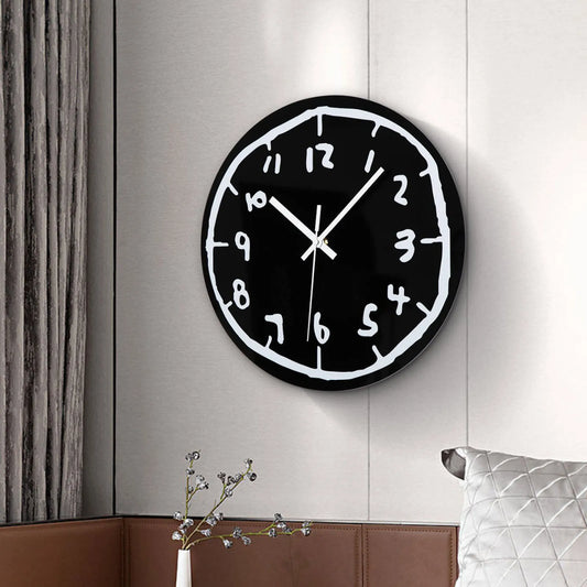 Horloge murale originale noire