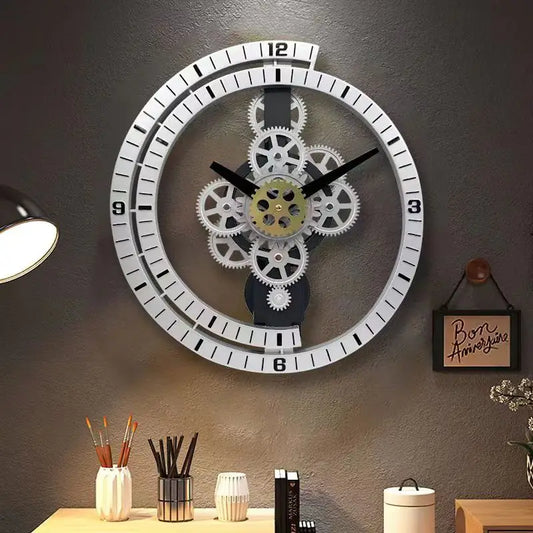 Horloge murale industrielle authentique